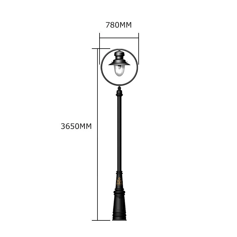 Bairnsdale 1Lt Lamp Post - Cast Iron/Copper - Image 7