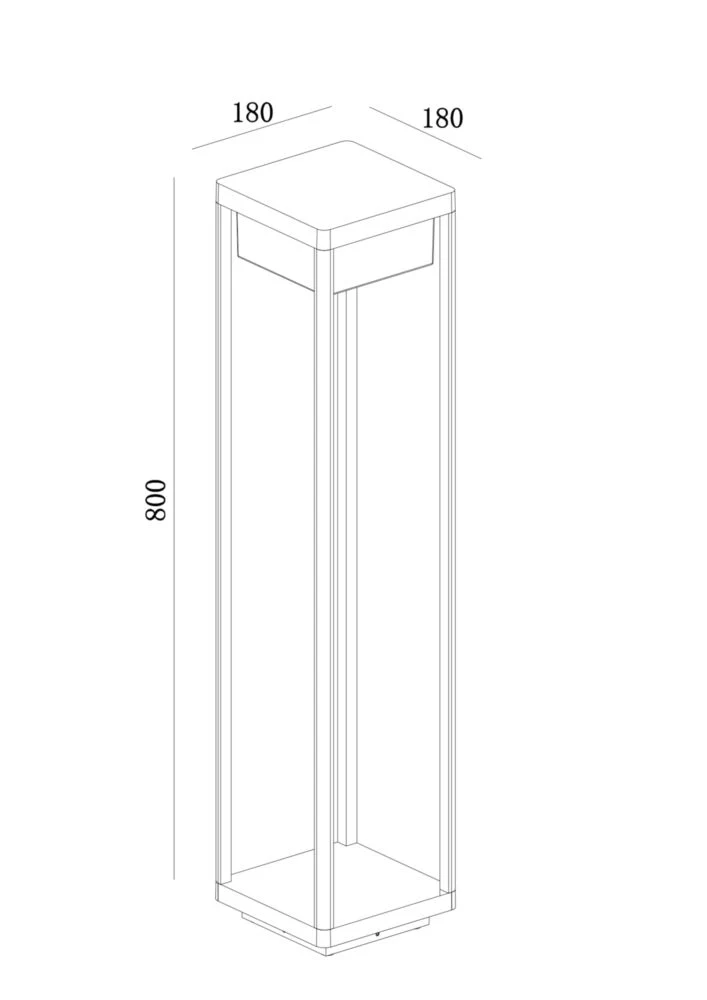Baker Street LED Bollard Light 3000K IP65 - Image 4