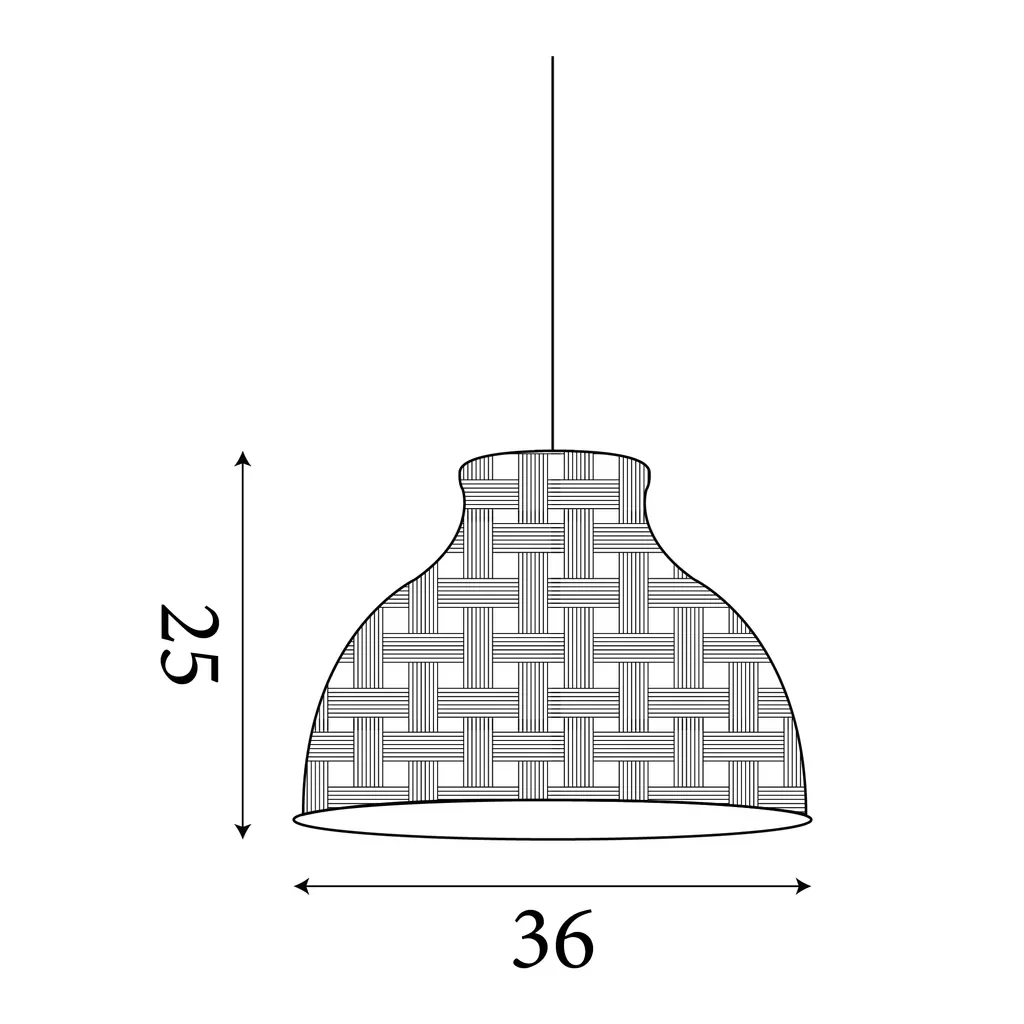 Bali Pendant- Bamboo Finish - Image 3