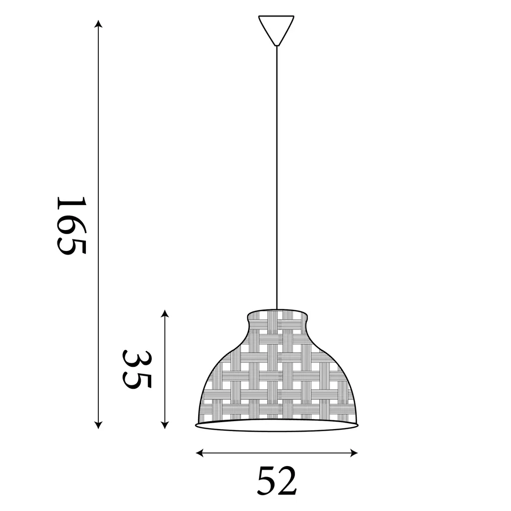Bali Pendant- Bamboo Finish - Image 6