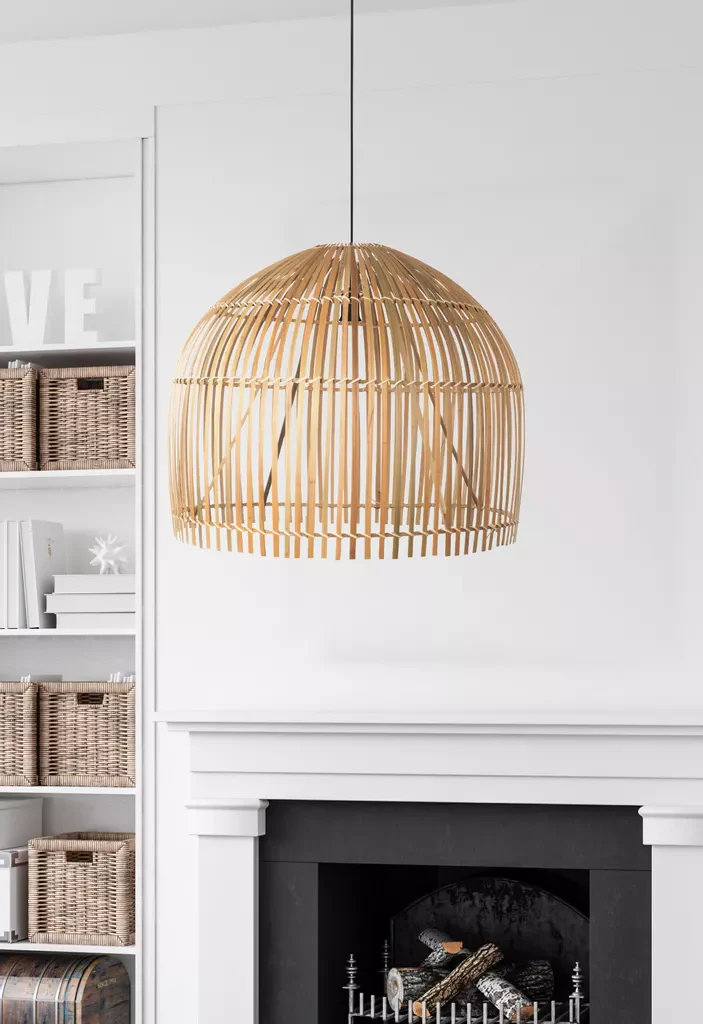 Bali Round Pendant - Bamboo - Image 3
