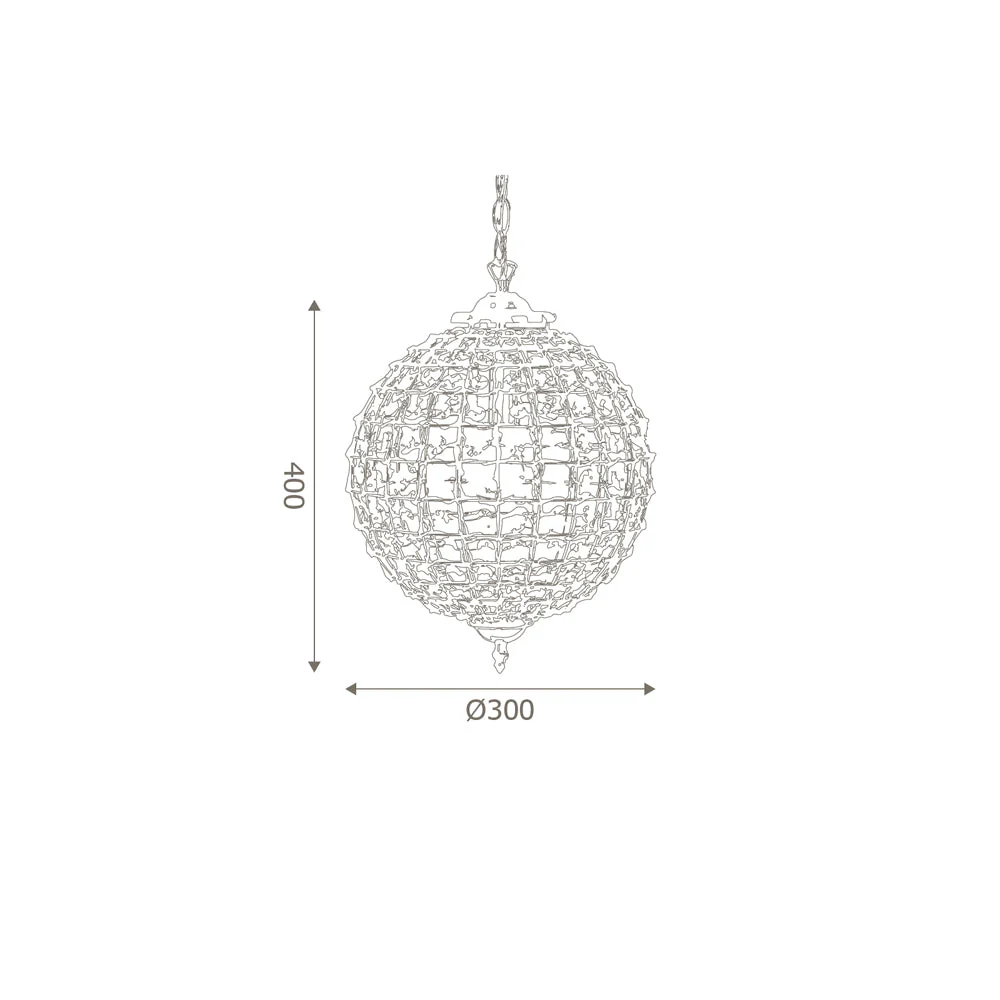Ballon Crystal Ceiling Light In Various Sizes & Finishes - Image 13
