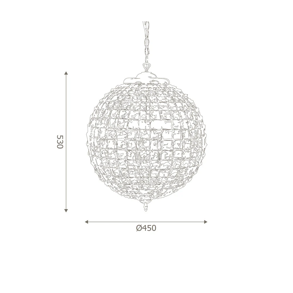 Ballon Crystal Ceiling Light In Various Sizes & Finishes - Image 14