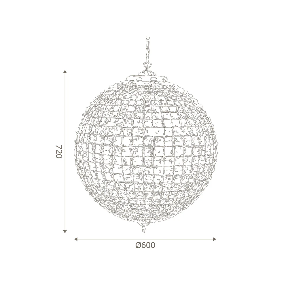 Ballon Crystal Ceiling Light In Various Sizes & Finishes - Image 15