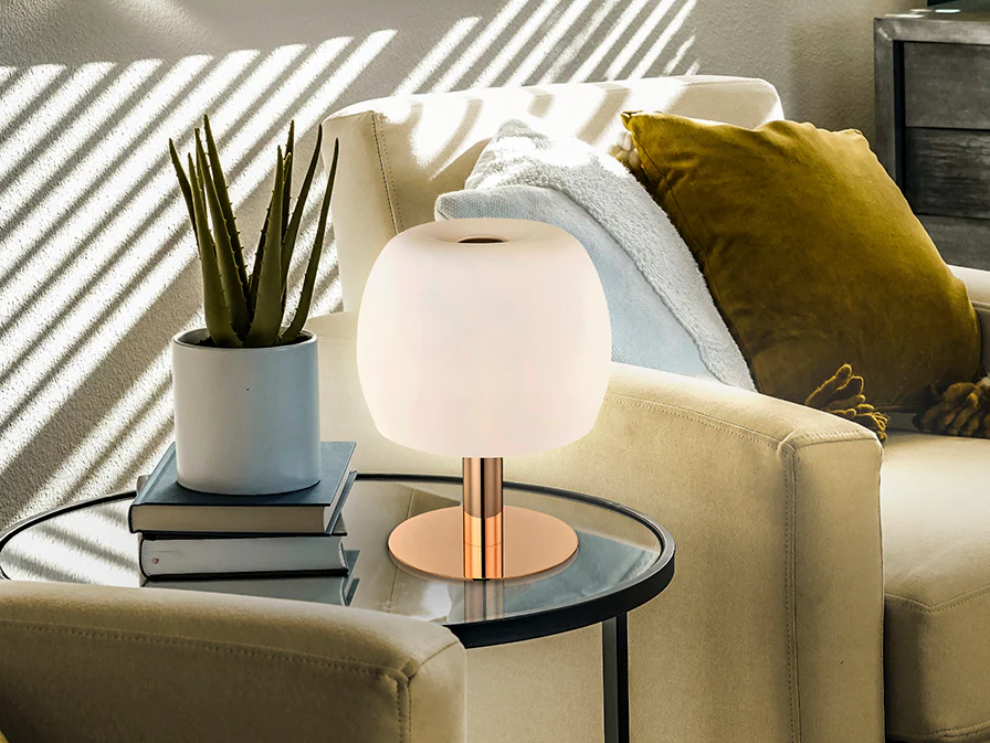 Baloon Table Lamp- Gold Opal Finish - Image 2