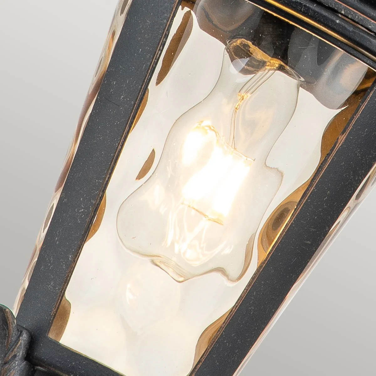 Baltimore 1 Light Medium/Large Chain Lantern - Weathered Bronze IP44 E27 - Image 5