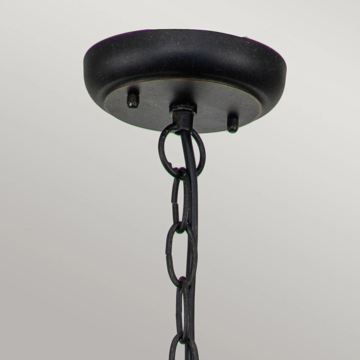 Baltimore 1 Light Medium/Large Chain Lantern - Weathered Bronze IP44 E27 - Image 7