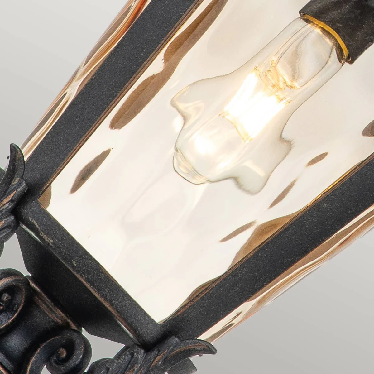 Baltimore 1 Light Medium/Large Chain Lantern - Weathered Bronze IP44 E27 - Image 9