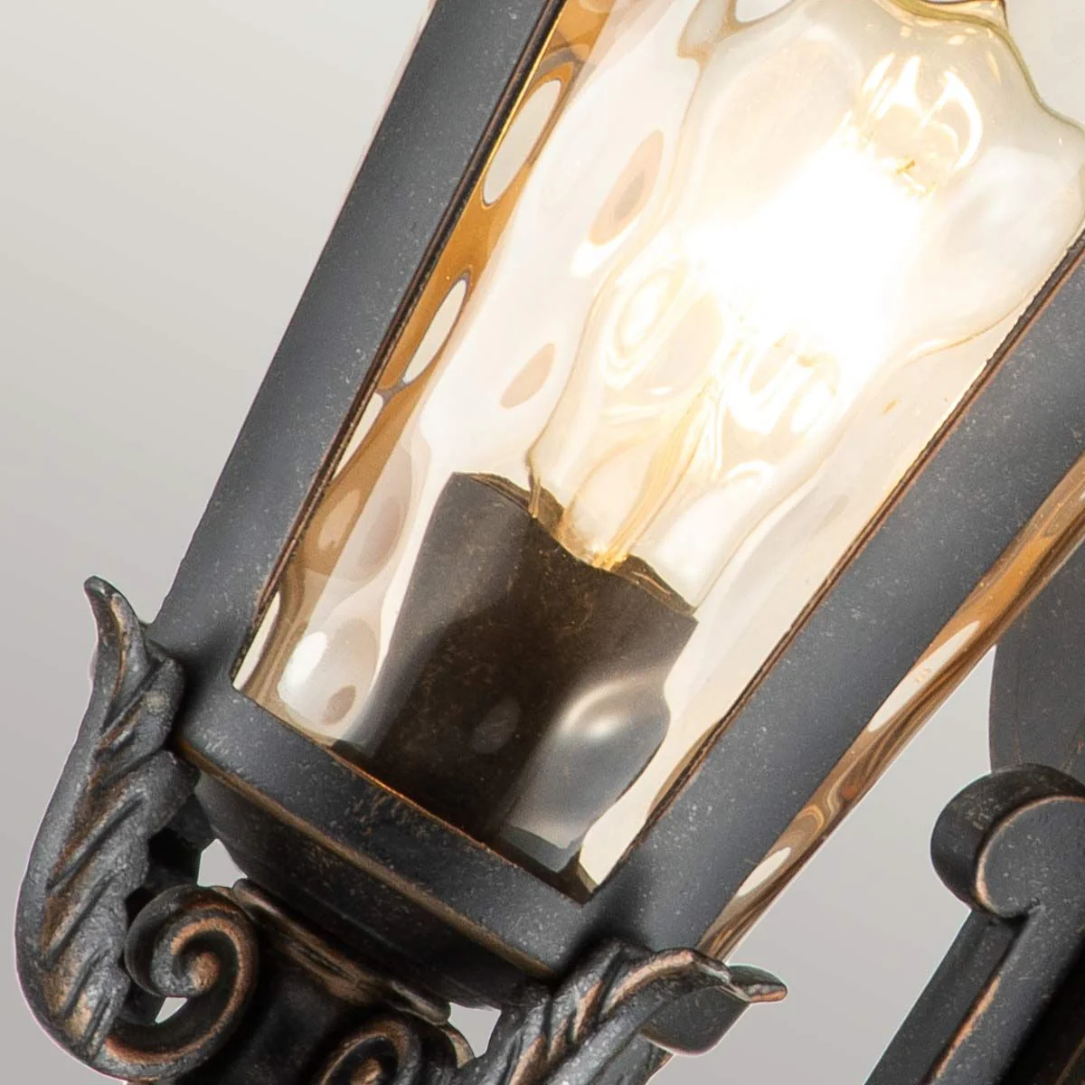 Baltimore 1 Light Medium/Large Outdoor Lantern - Weathered Bronze E27 IP44 - Image 4