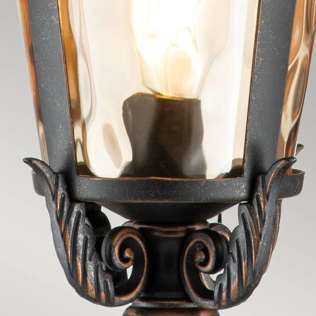 Baltimore 1 Light Medium/Large Outdoor Lantern - Weathered Bronze E27 IP44 - Image 8