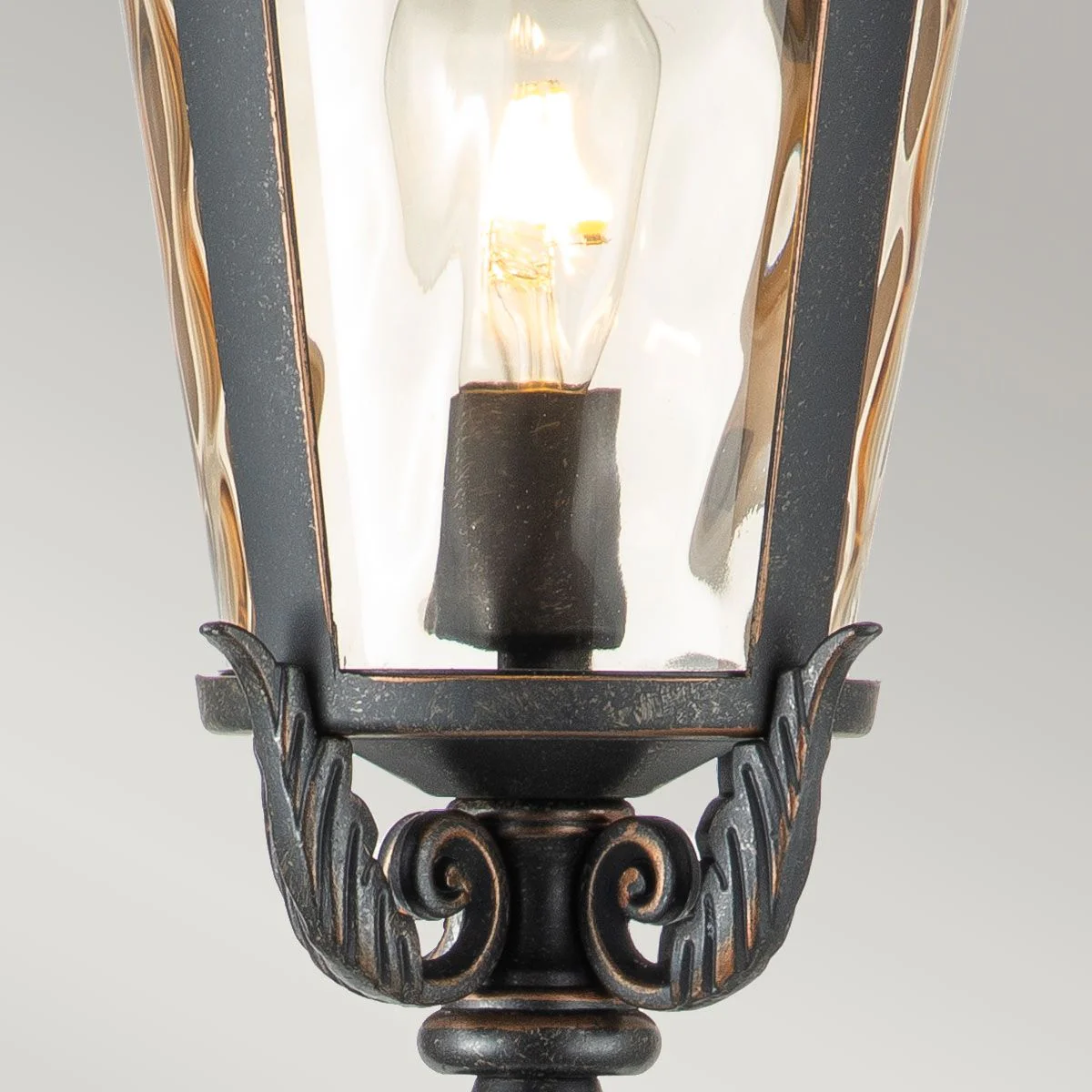 Baltimore 1 Light Medium/Large Pillar - Weathered Bronze IP44 E27 - Image 4
