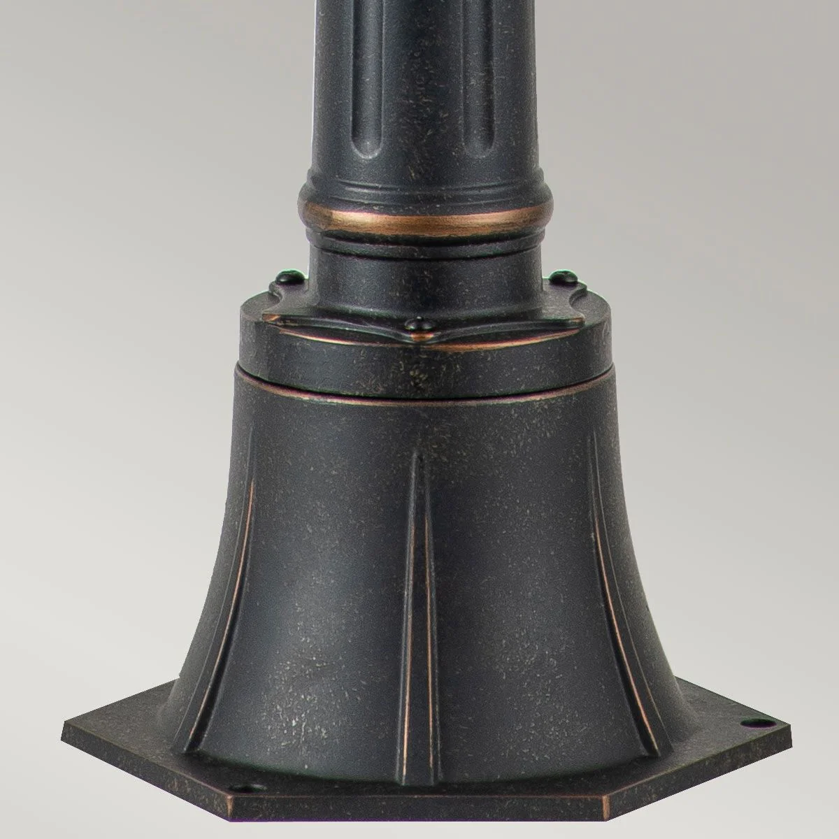 Baltimore 1 Light Medium/Large Pillar - Weathered Bronze IP44 E27 - Image 5