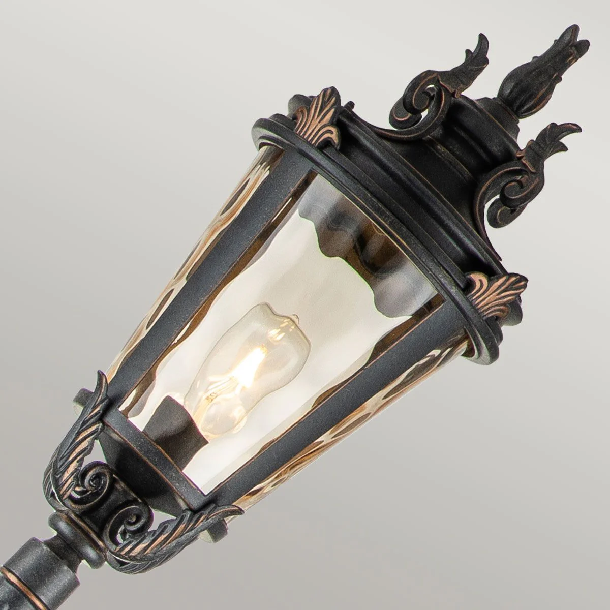 Baltimore 1 Light Medium/Large Pillar - Weathered Bronze IP44 E27 - Image 6