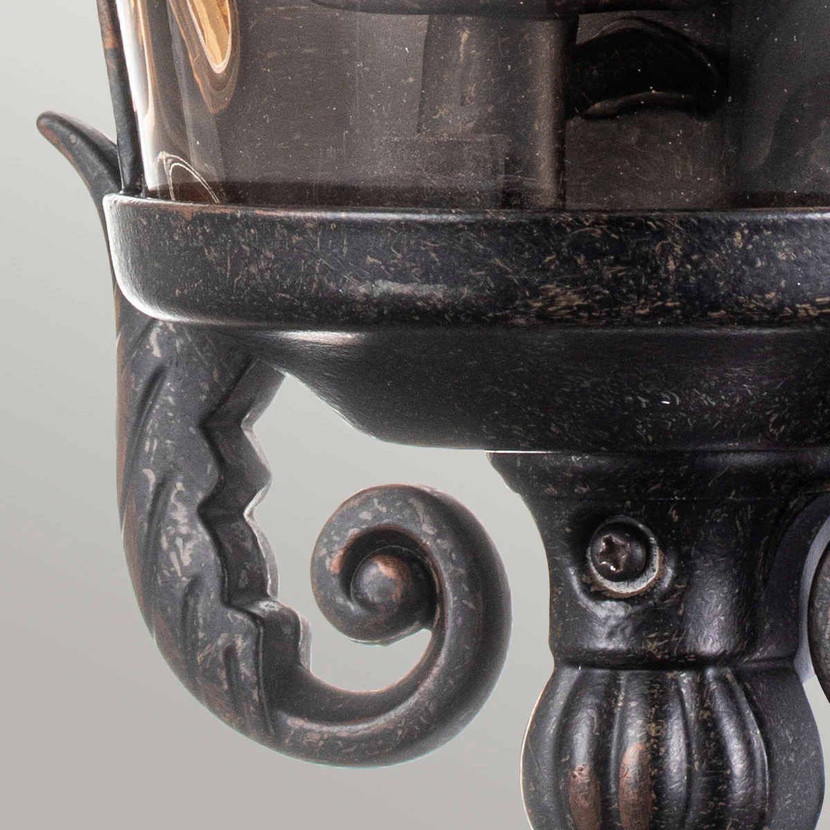 Baltimore Medium Half Lantern – Weathered Bronze Finish - Image 3