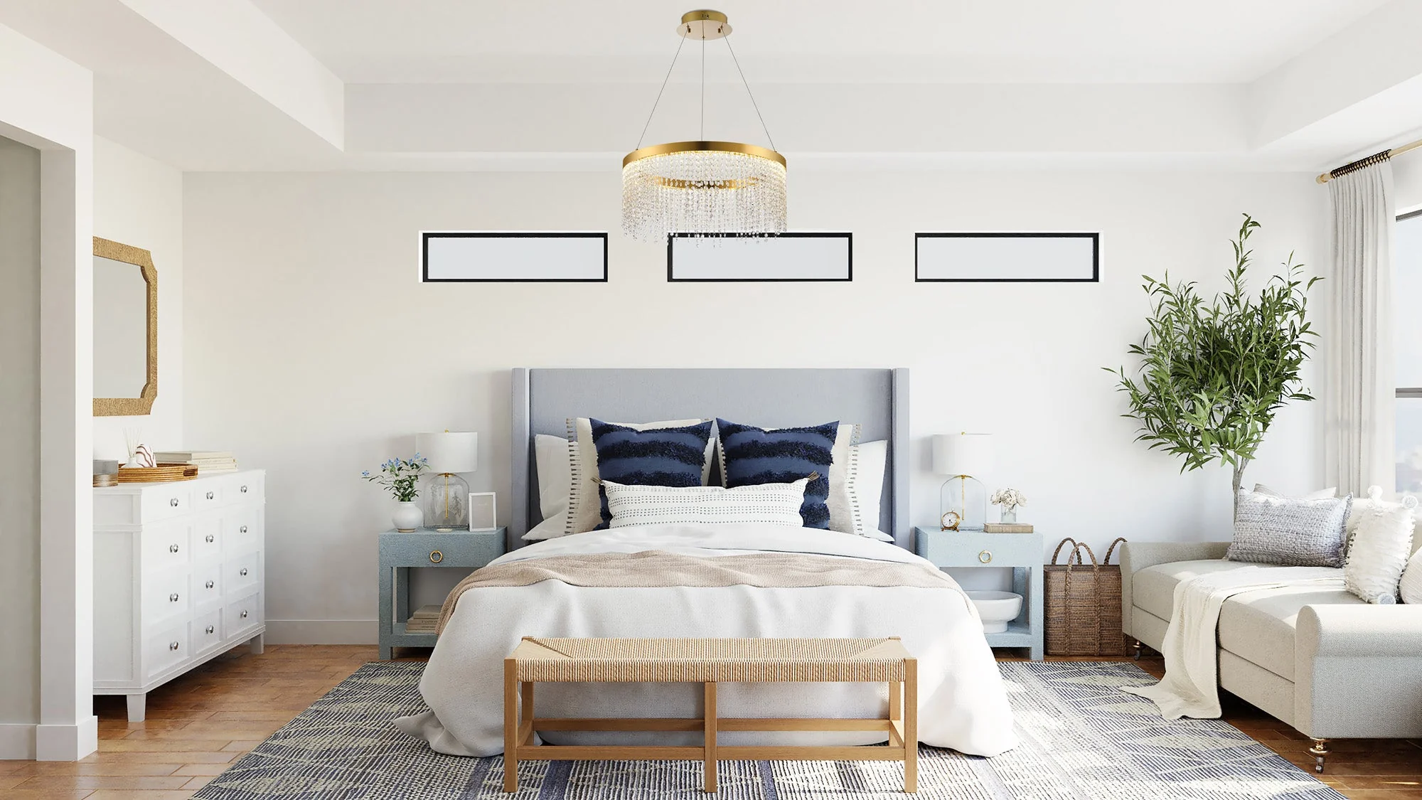 Bano LED Crystal Pendant - Various Finish - Image 3