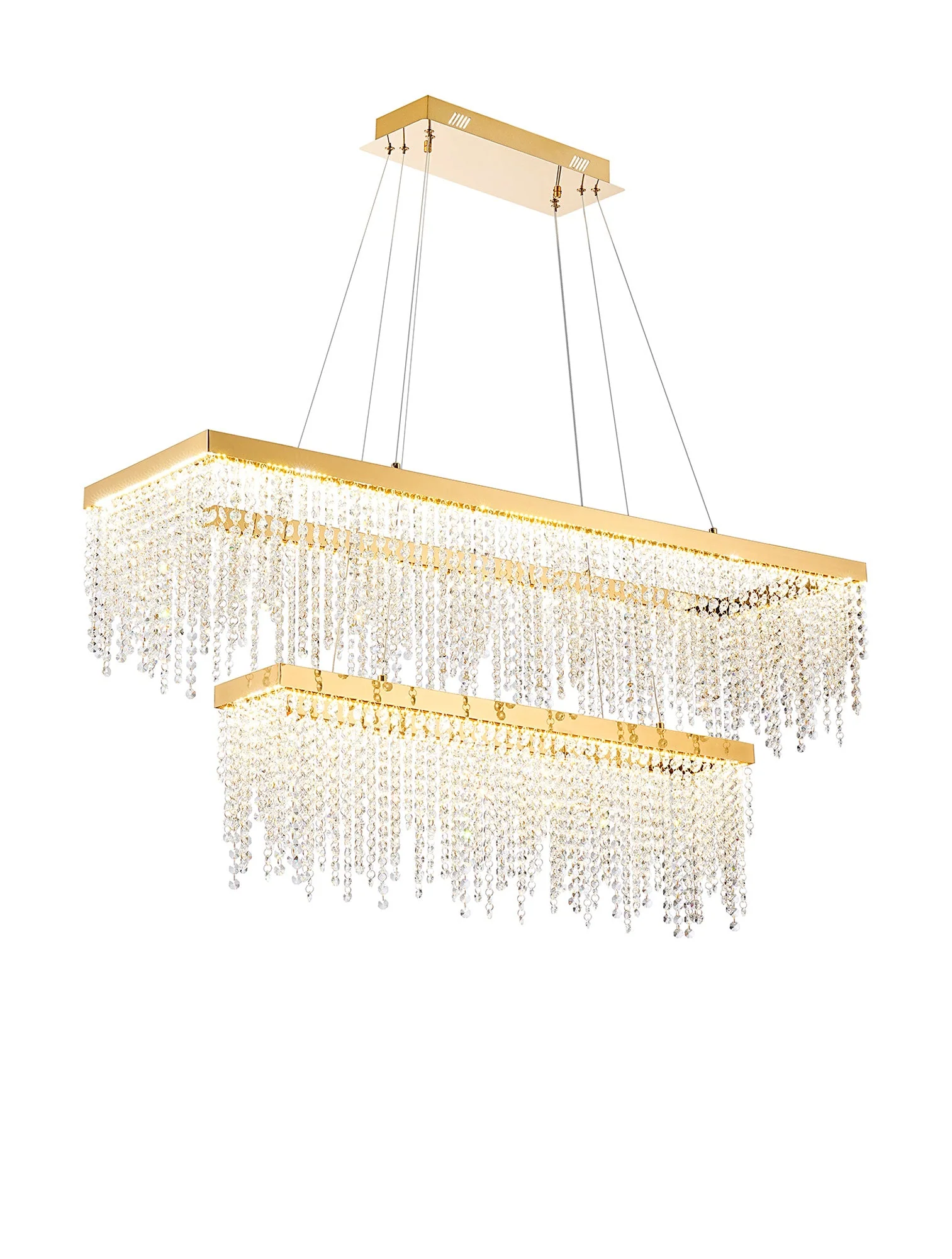 Bano LED Island Pendant - Polished Chrome/ French Gold - Various Sizes - Image 11
