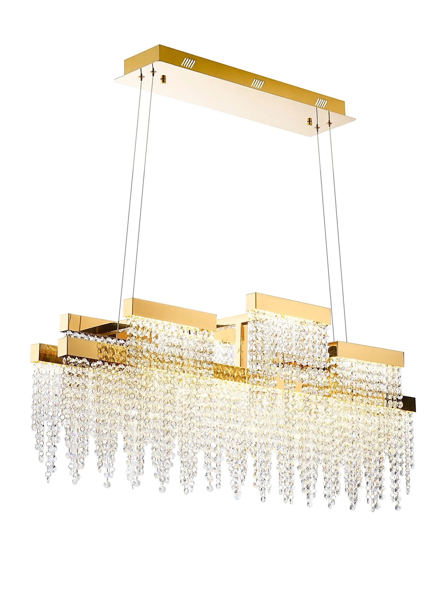 Bano LED Island Pendant - Polished Chrome/ French Gold - Various Sizes - Image 12
