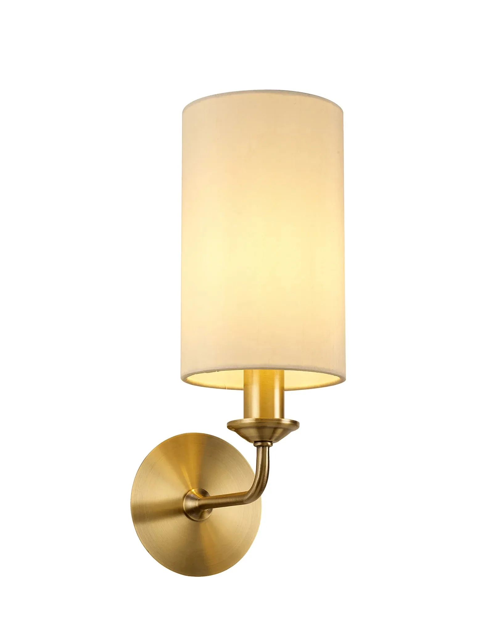Banyan 1L Switched  Wall Light E14 With Antique Brass With Various Glass Shade Colours IP20 - Image 5