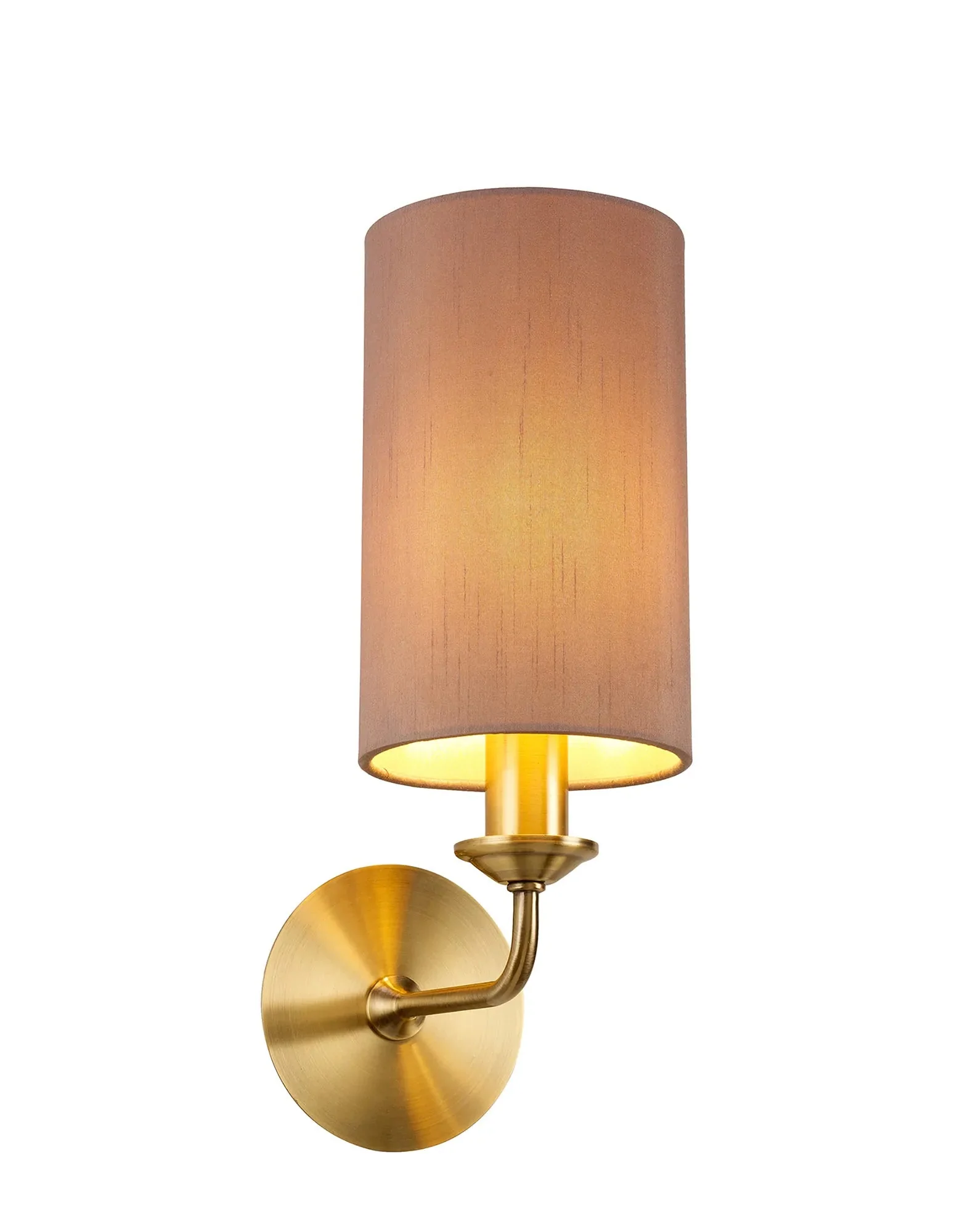 Banyan 1L Switched  Wall Light E14 With Antique Brass With Various Glass Shade Colours IP20 - Image 7