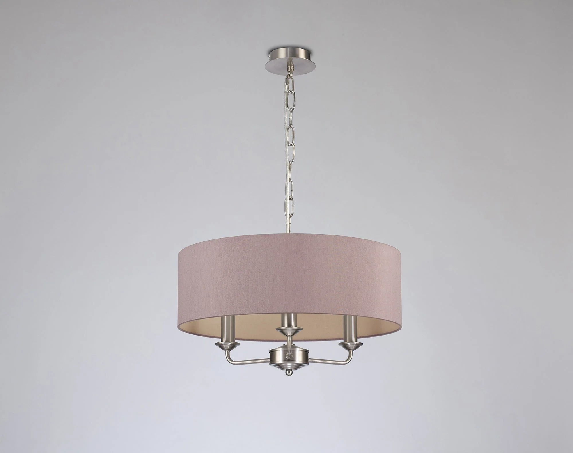 Banyan 3 Light Hanging Shade Lights Various Colurs, Faux Silk Shade - Image 20