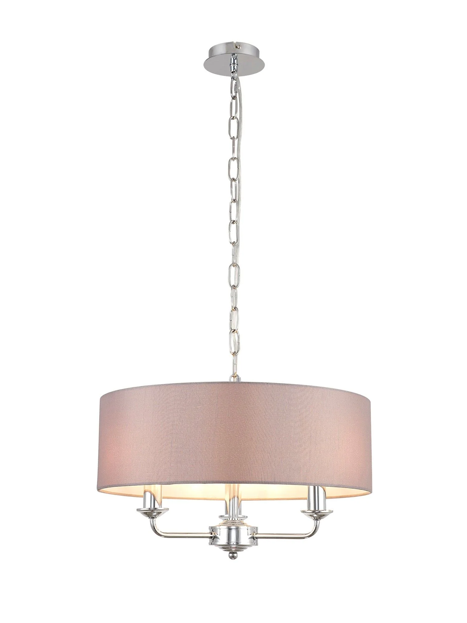 Banyan 3 Light Hanging Shade Lights Various Colurs, Faux Silk Shade - Image 21