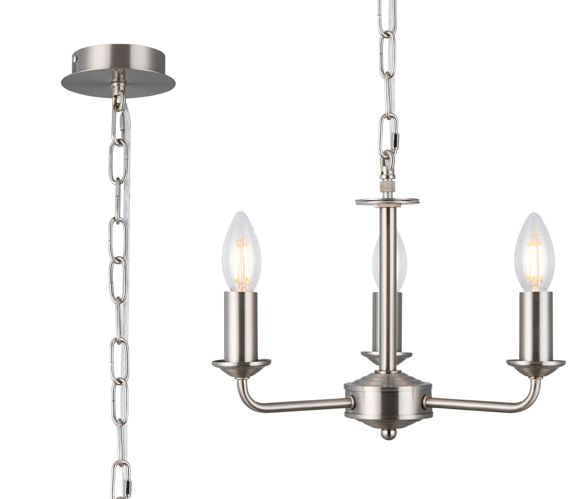 Banyan 3/5 Light Multi Arm Pendant Without Shade - Various Finishes - Image 11