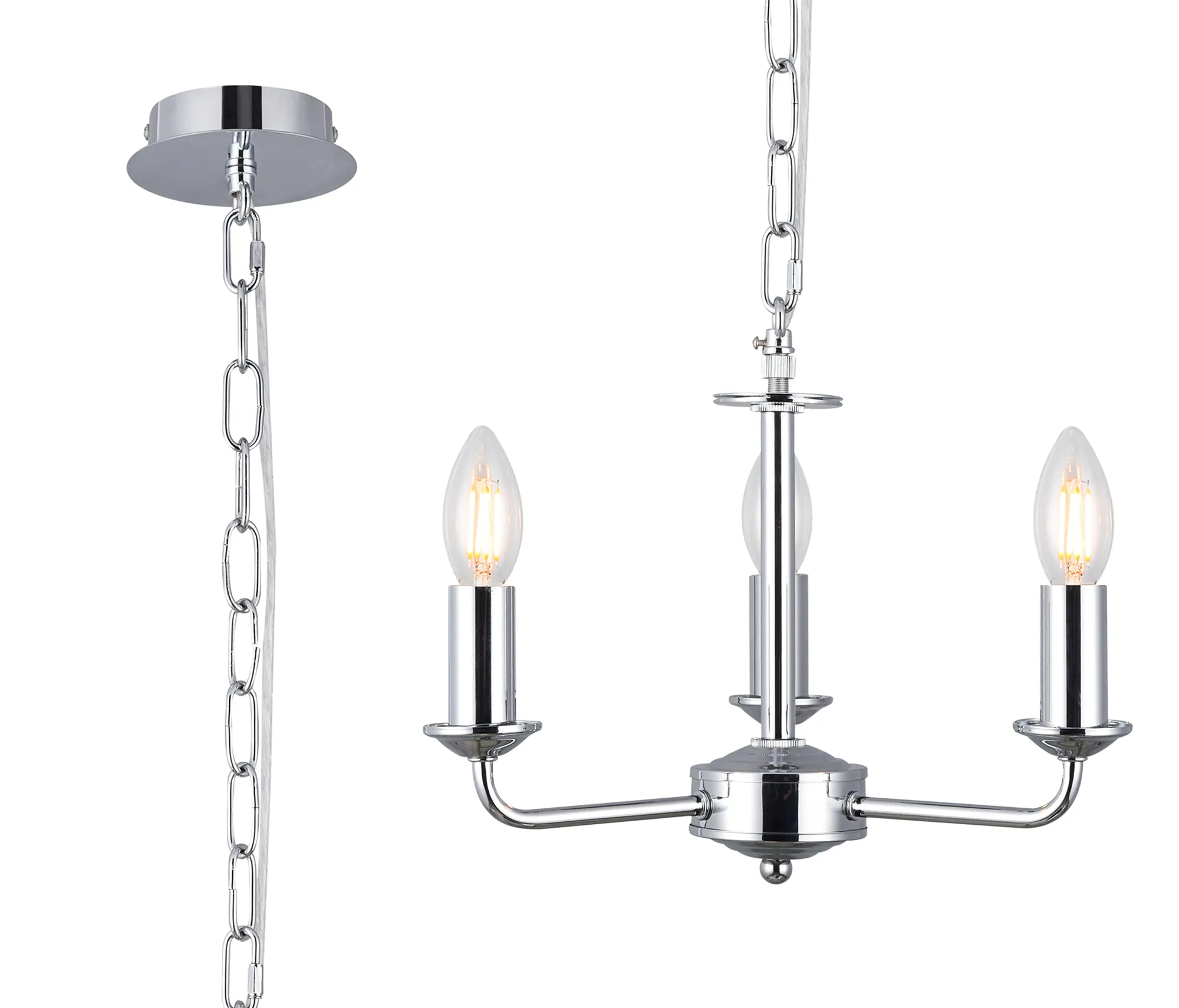 Banyan 3/5 Light Multi Arm Pendant Without Shade - Various Finishes - Image 13