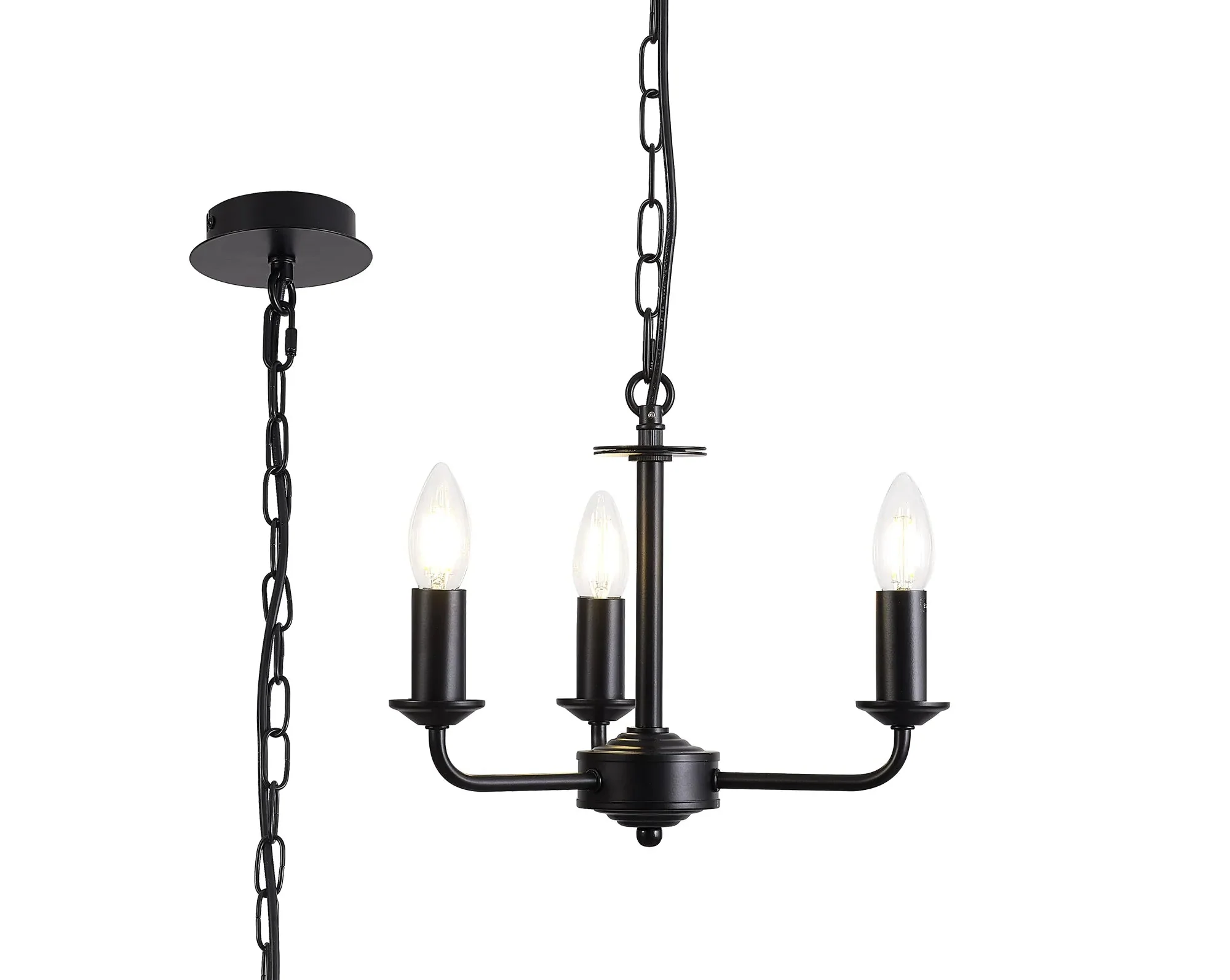 Banyan 3/5 Light Multi Arm Pendant Without Shade - Various Finishes - Image 15
