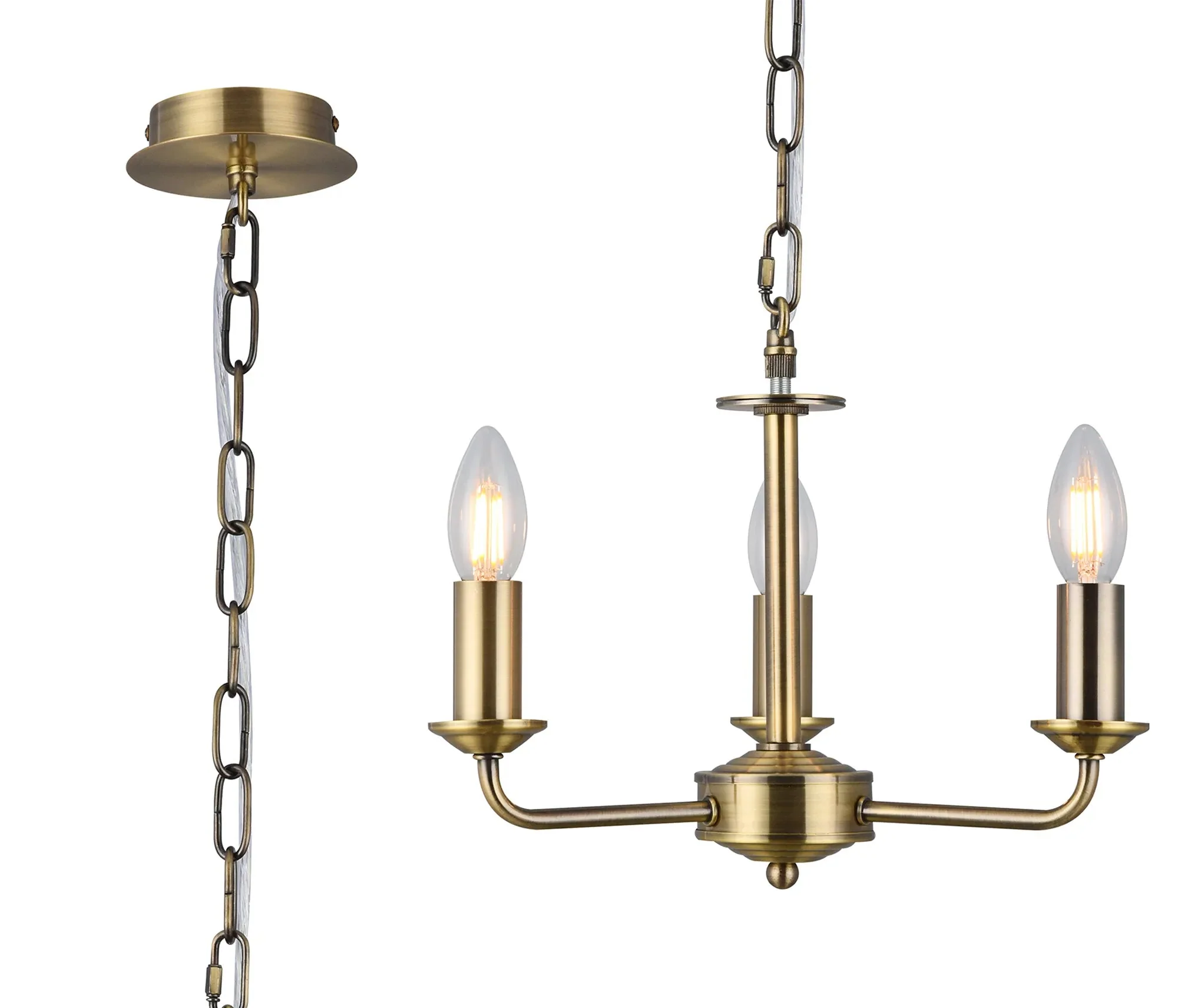 Banyan 3/5 Light Multi Arm Pendant Without Shade - Various Finishes - Image 16