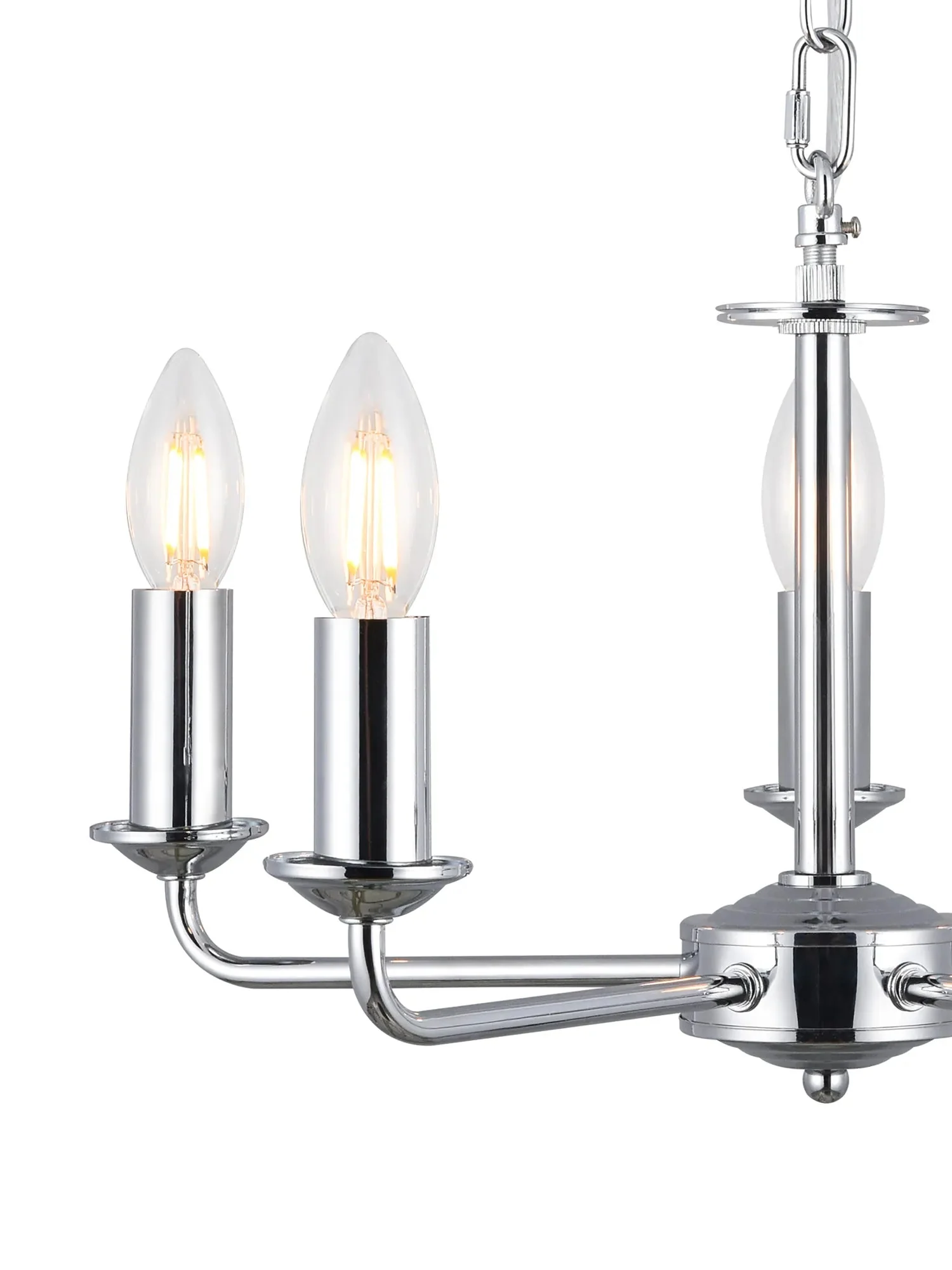 Banyan 3/5 Light Multi Arm Pendant Without Shade - Various Finishes - Image 7