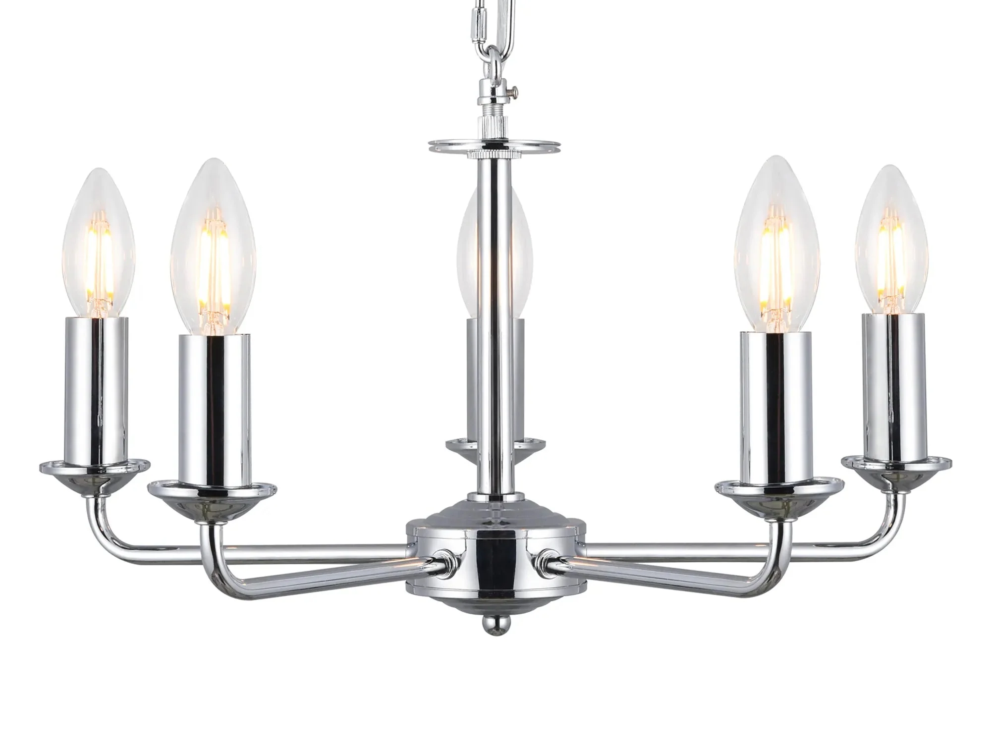 Banyan 3/5 Light Multi Arm Pendant Without Shade - Various Finishes - Image 8