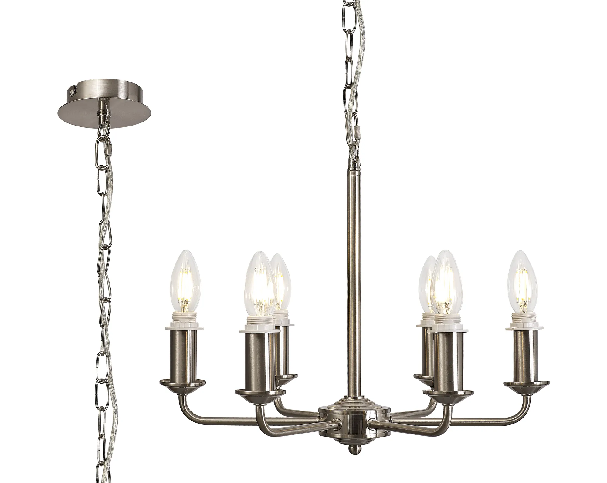 Banyan 6/8 Light Multi Arm Pendant/Semi Flush Shade- Various Finishes - Image 11
