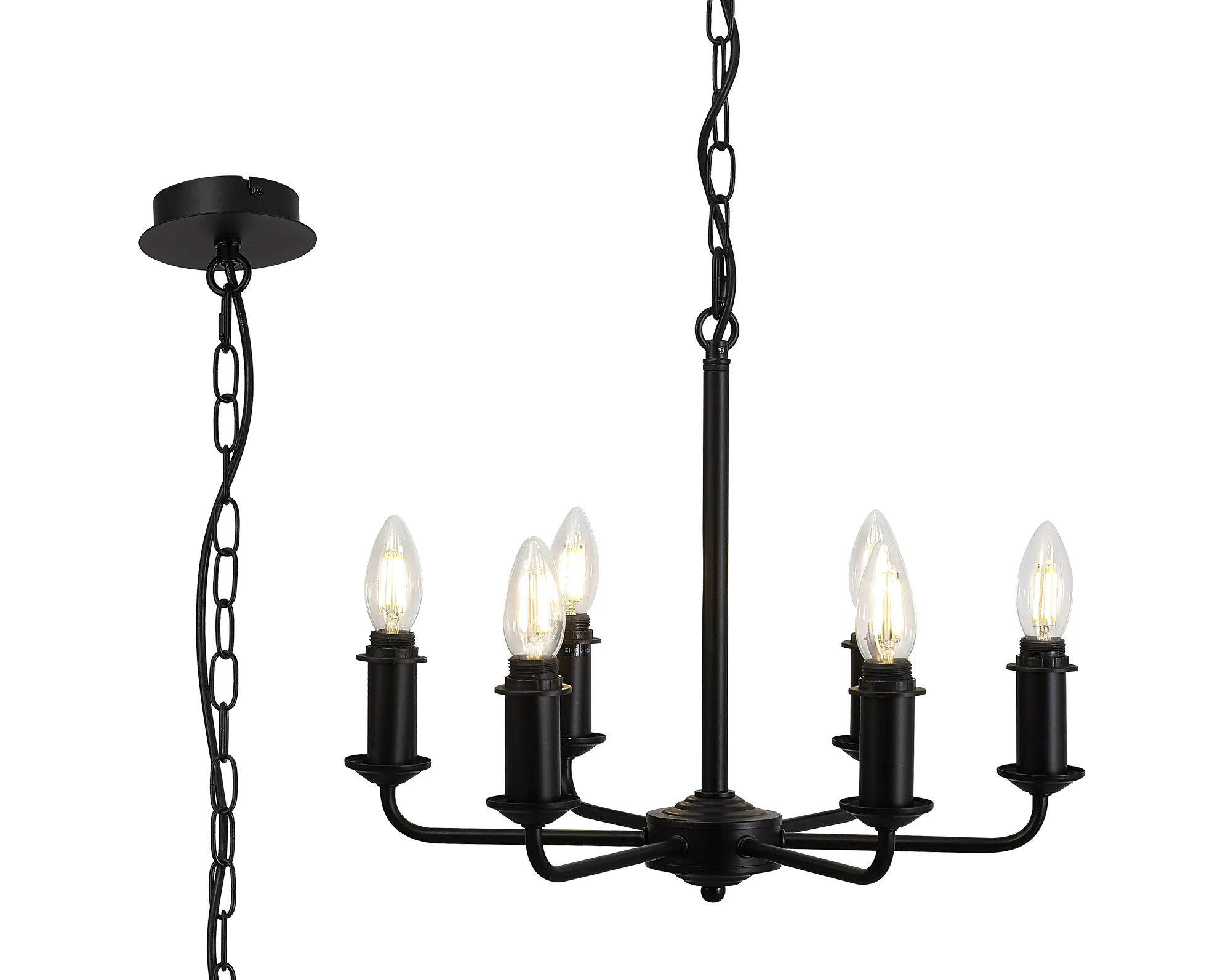 Banyan 6/8 Light Multi Arm Pendant/Semi Flush Shade- Various Finishes - Image 15