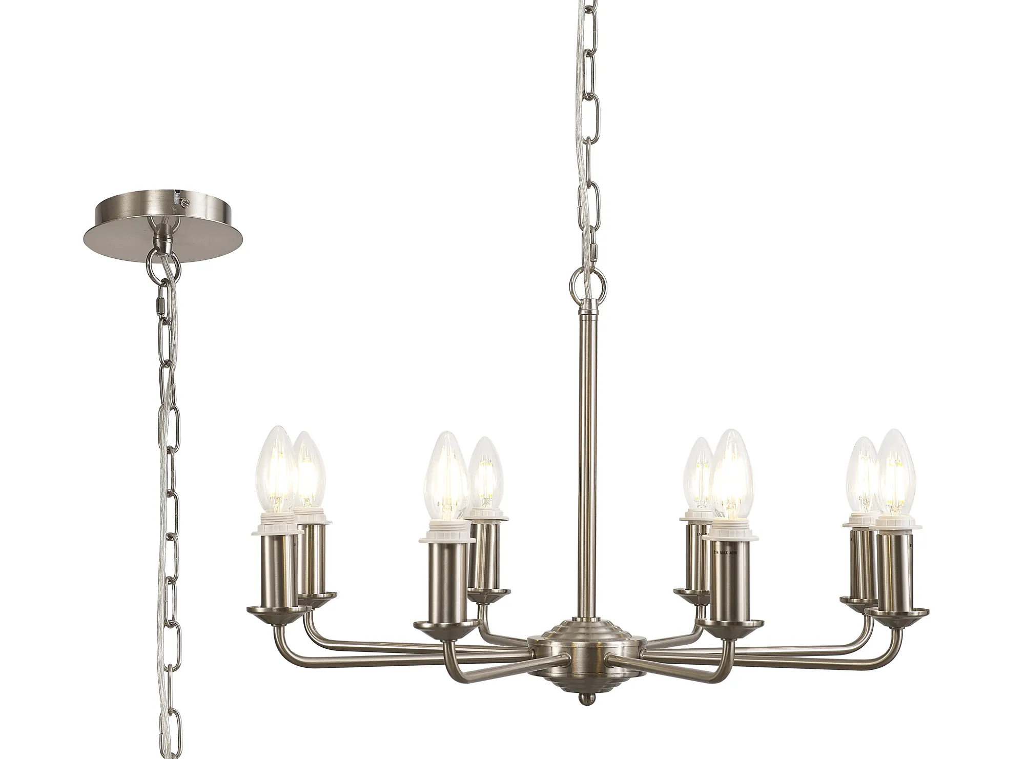 Banyan 6/8 Light Multi Arm Pendant/Semi Flush Shade- Various Finishes - Image 22