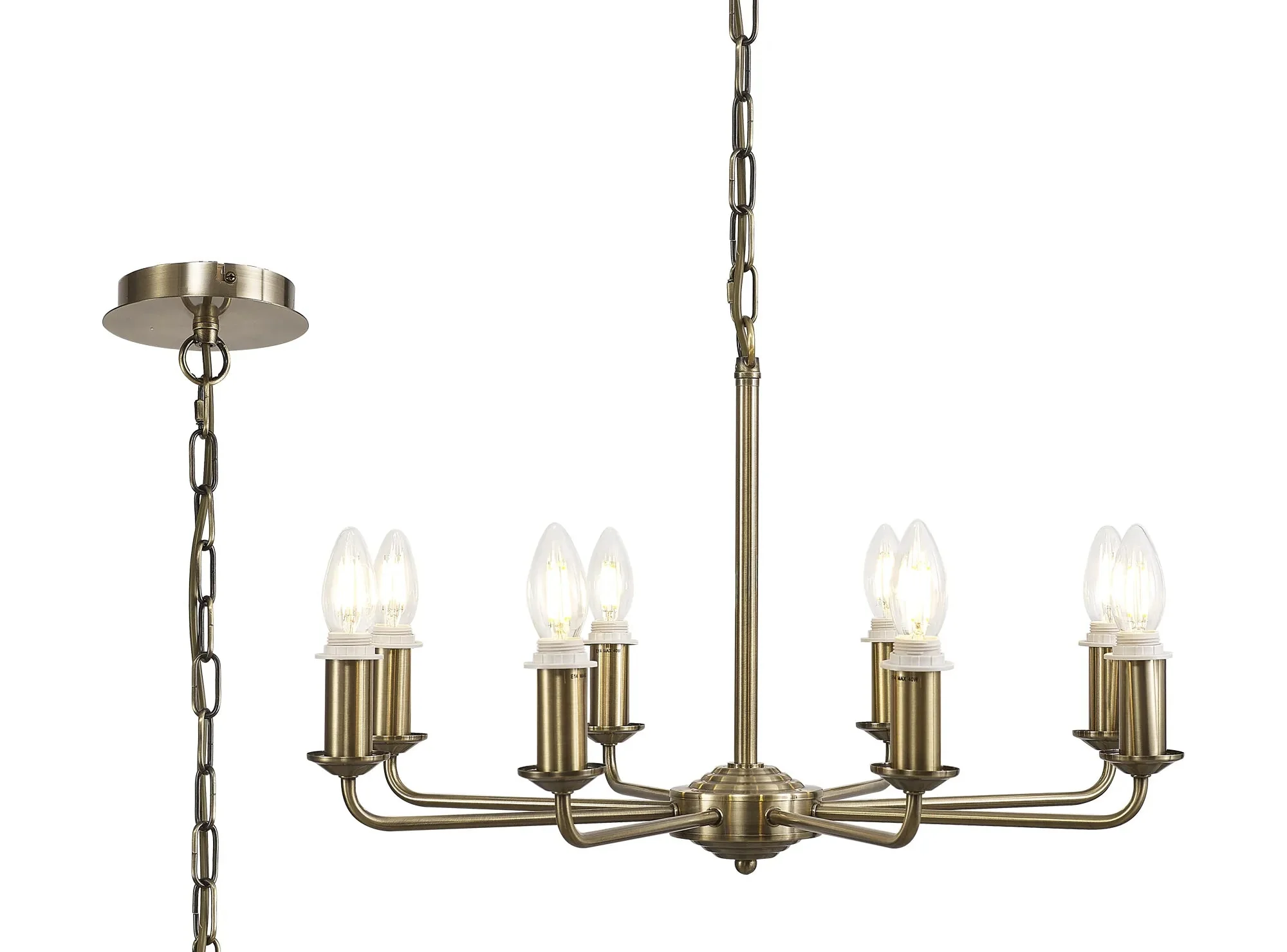 Banyan 6/8 Light Multi Arm Pendant/Semi Flush Shade- Various Finishes - Image 33