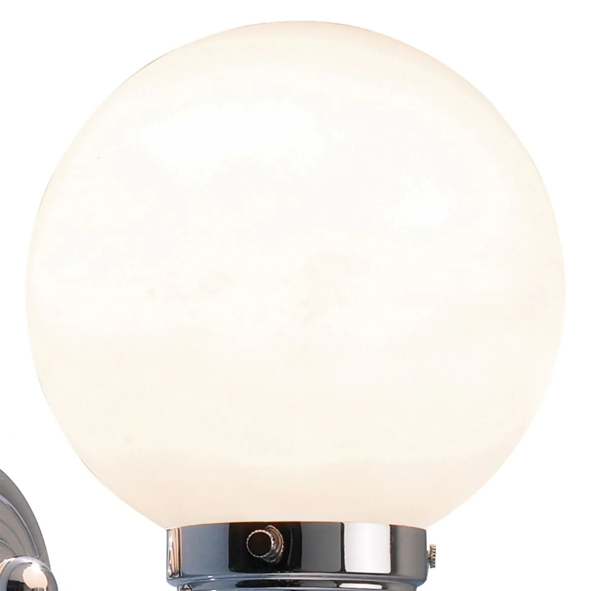 Barclay Bathroom Wall Light Antique Brass/Polished Chrome Opal Glass IP44 - Image 10