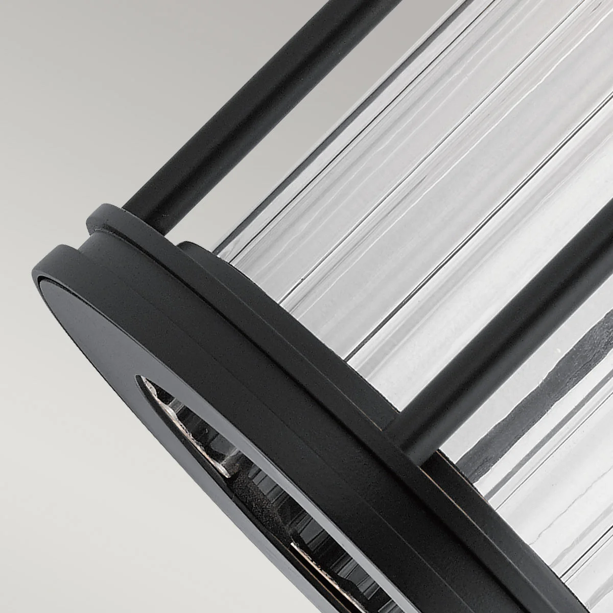 Barras Small/Medium Wall Lantern - Black Finish - Image 2
