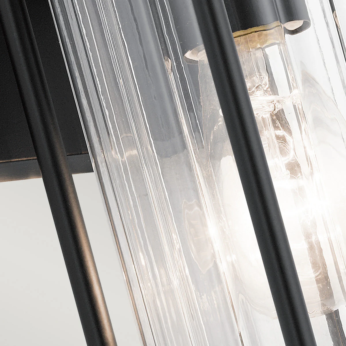 Barras Small/Medium Wall Lantern - Black Finish - Image 3