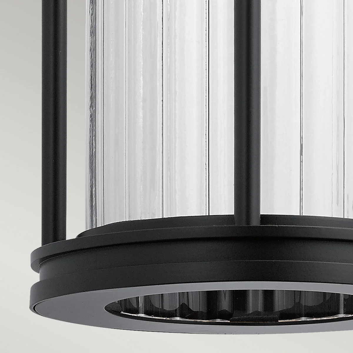 Barras Small/Medium Wall Lantern - Black Finish - Image 7