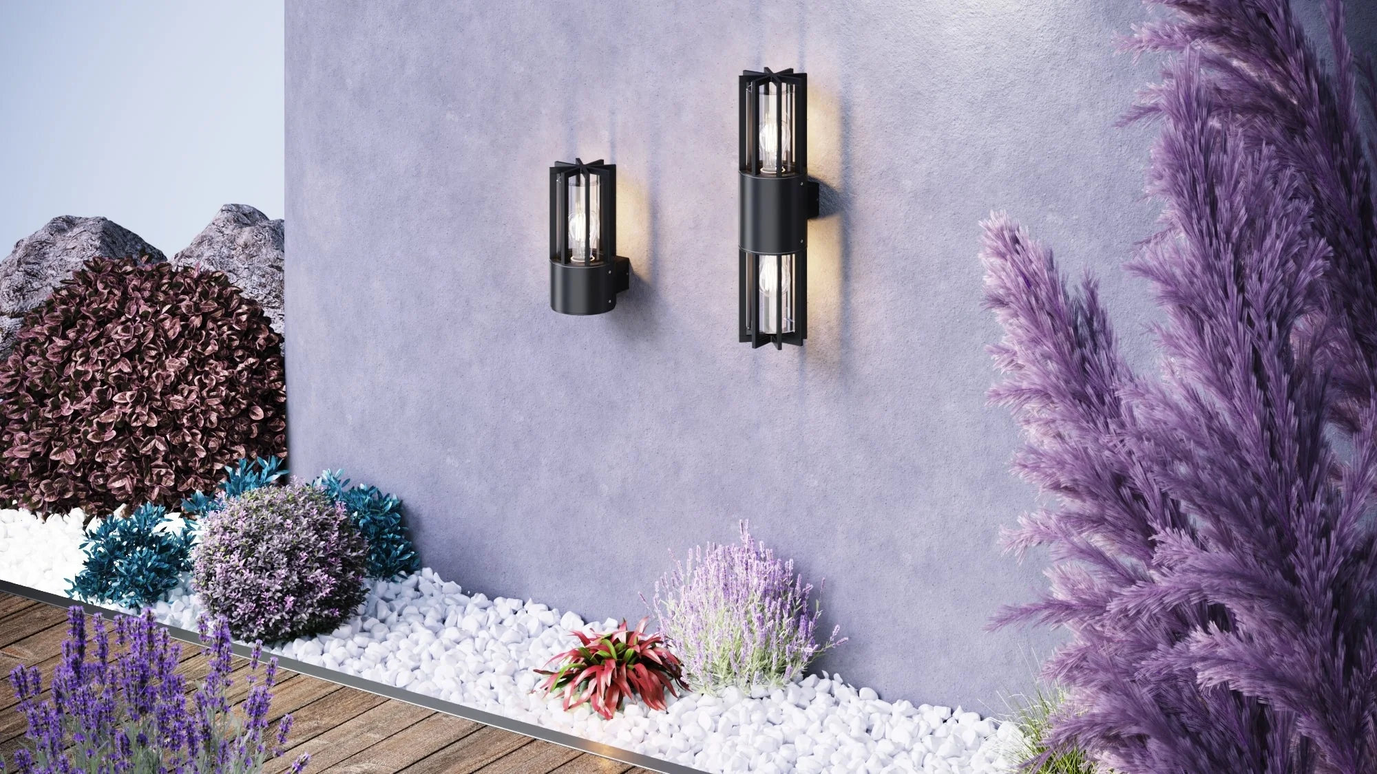 Barrel IP54 Wall Lights - Image 2