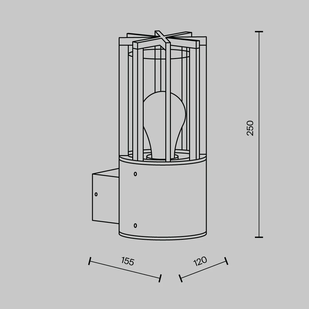 Barrel IP54 Wall Lights - Image 3