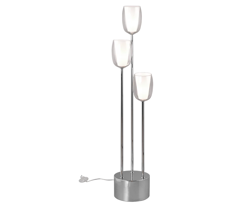 Barret Modern Floor Lamp - Black/Chrome - Image 2