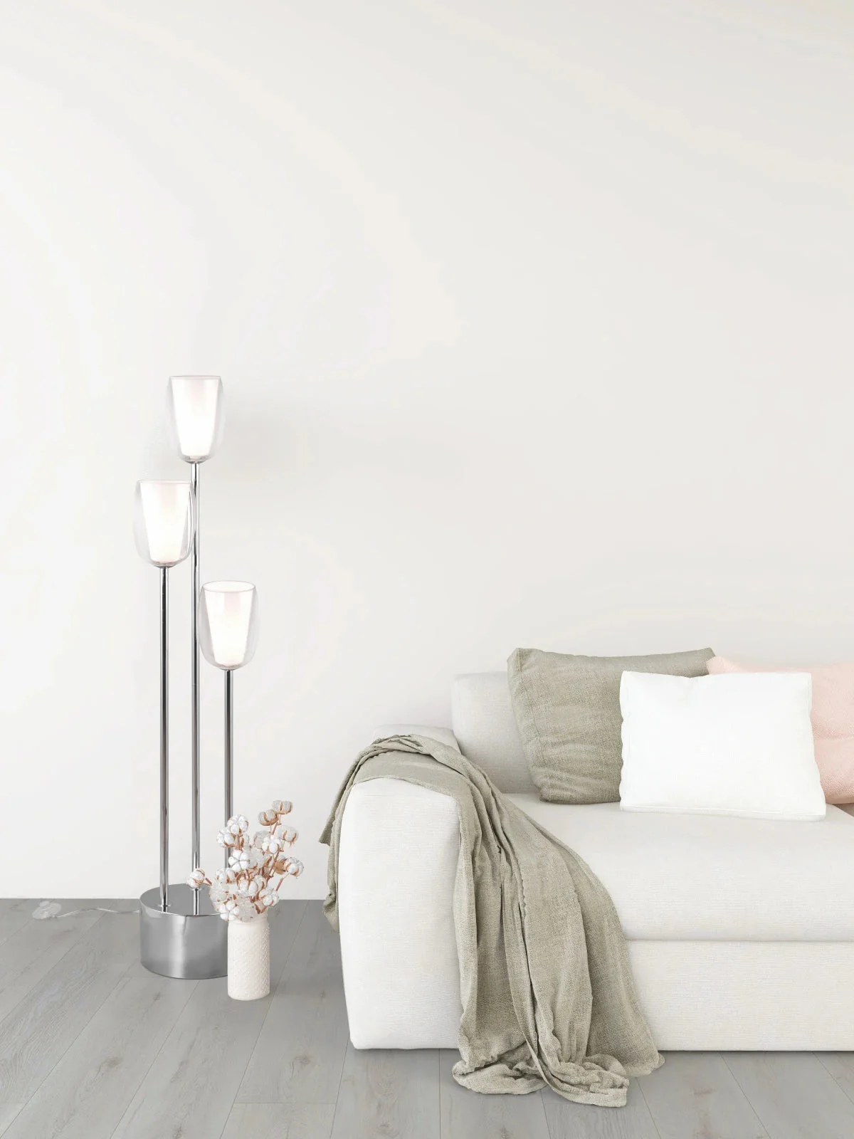 Barret Modern Floor Lamp - Black/Chrome - Image 5