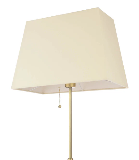 Bartley Floor Lamp Antique Brass With Shade - Image 2