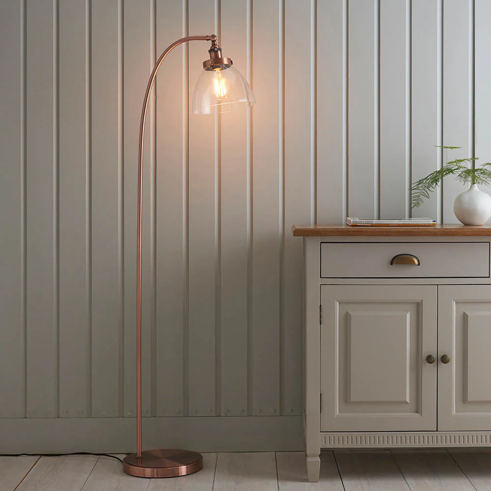 Bartley Task Floor Lamp - Various Finishes E27 - Image 11