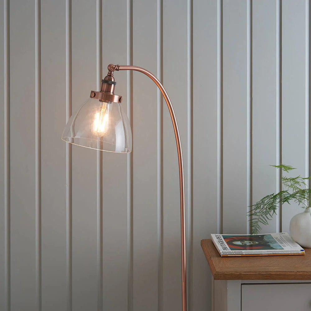 Bartley Task Floor Lamp - Various Finishes E27 - Image 12