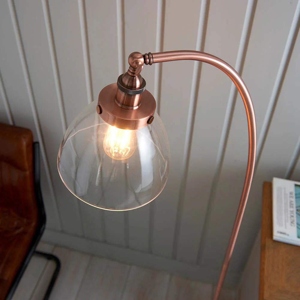Bartley Task Floor Lamp - Various Finishes E27 - Image 14
