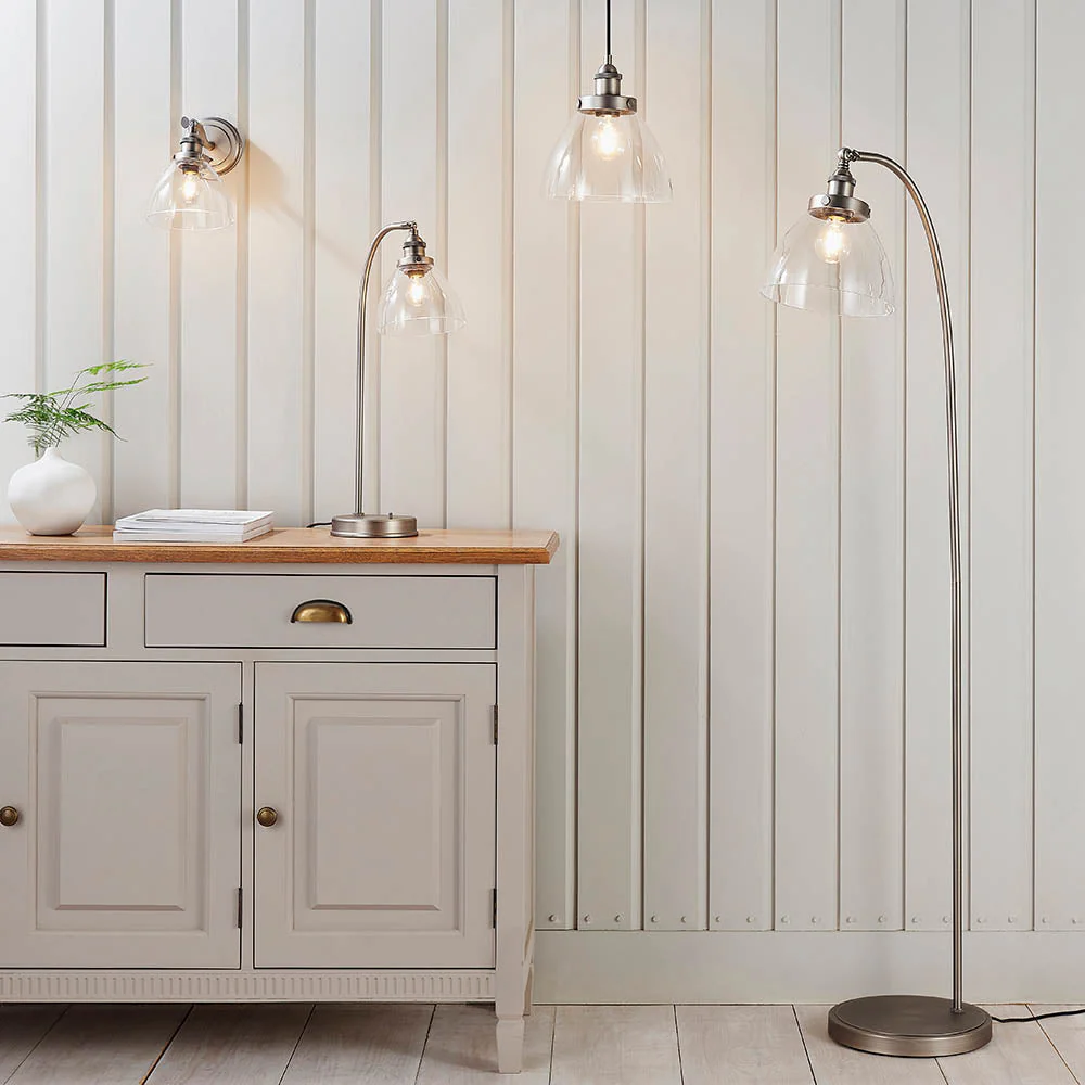 Bartley Task Floor Lamp - Various Finishes E27 - Image 21