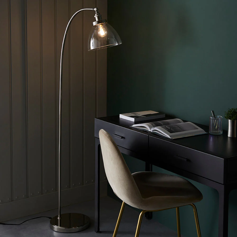 Bartley Task Floor Lamp - Various Finishes E27 - Image 32