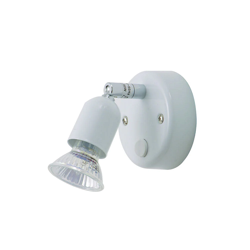 Bas 1Lt Ceiling/Wall Spotlight - Black/White - Image 5